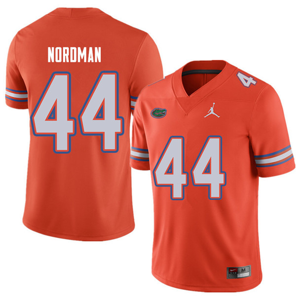 Jordan Brand Men #44 Tucker Nordman Florida Gators College Football Jerseys Sale-Orange - Click Image to Close